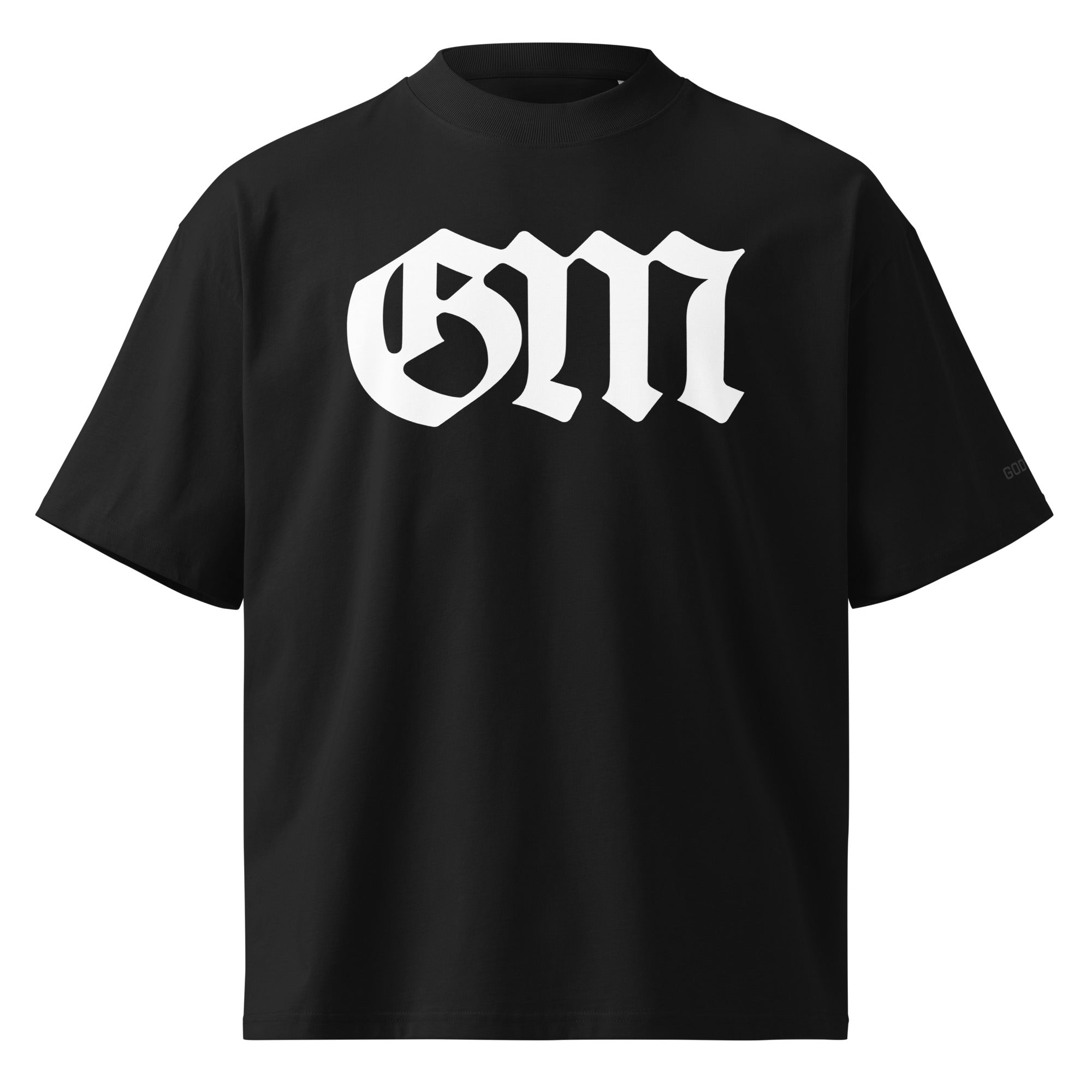 The Standard Tee – Oversized High-Neck (Black) – GOD